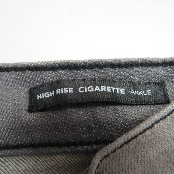 BDG High Rise Cigarette Ankle Jeans Women's Size 24 Medium Wash Gray Denim 24X30 - Picture 4 of 11